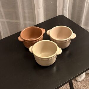 Hearth & Hand Ceramic Bowls - Brown, Cream, Tan